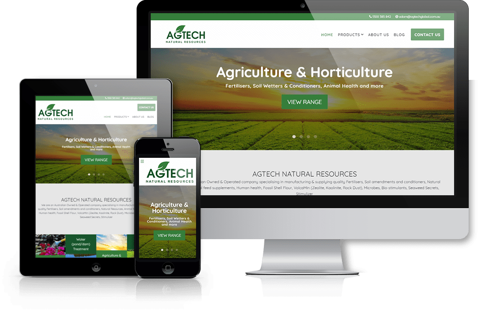 Agtech Natural Resources web design