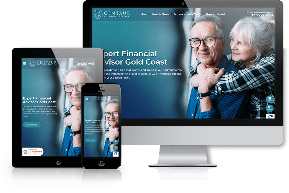 Centaur Financial Services web design