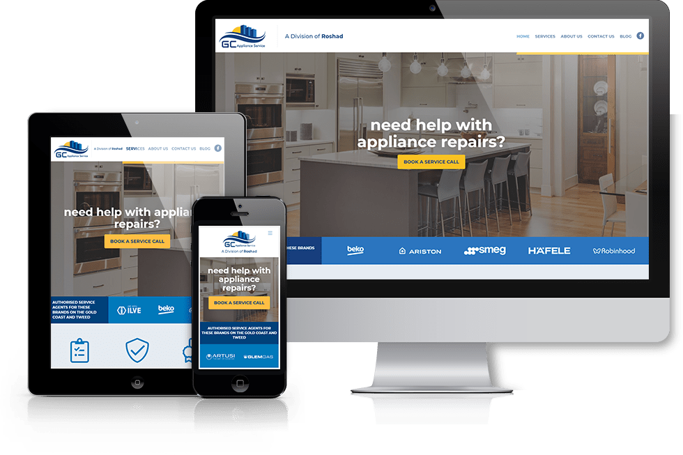 GC Appliance Service web design