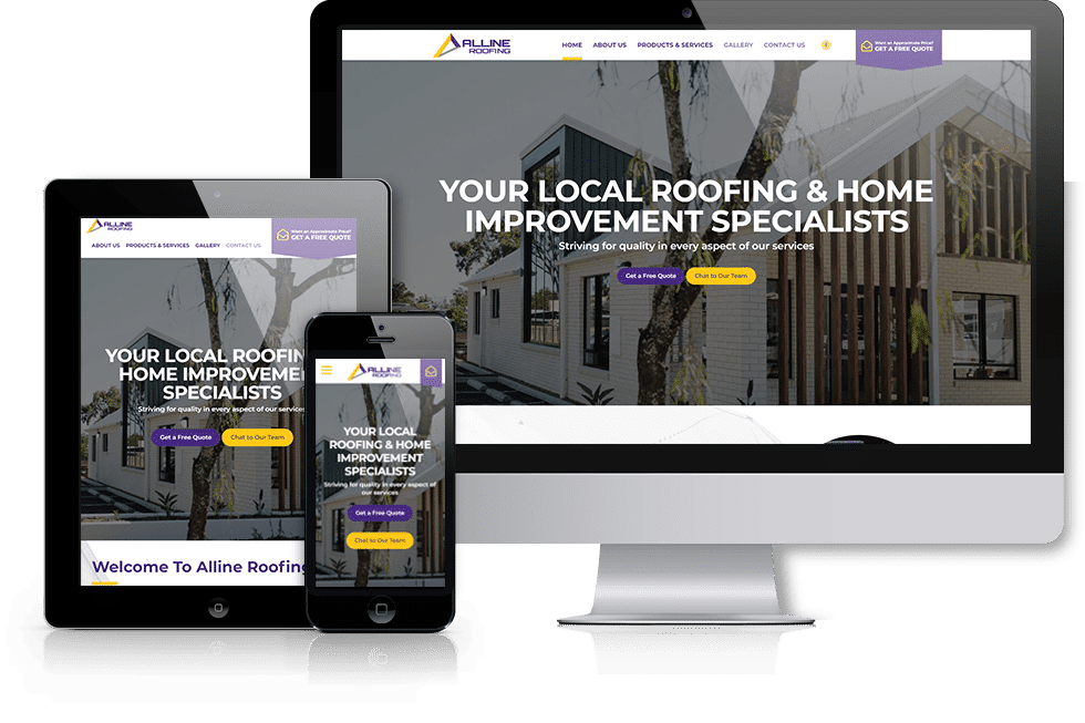Allign Roofing web design