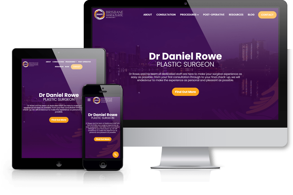 Dr Daniel Row web design