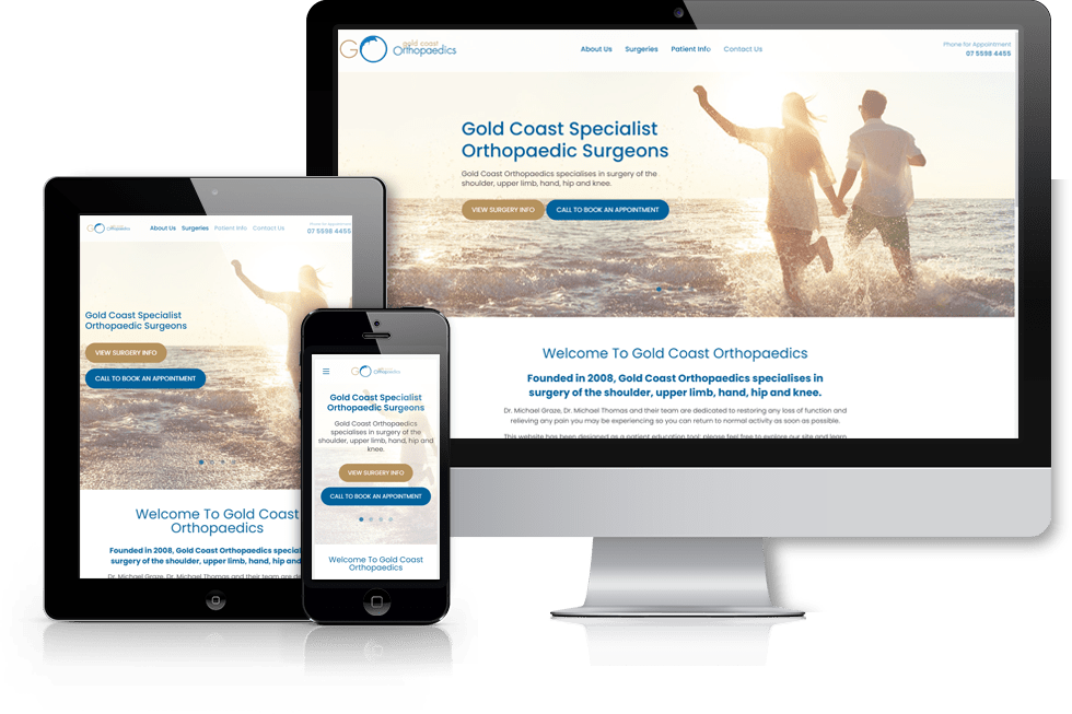 Gold Coast Orthopaedics web design