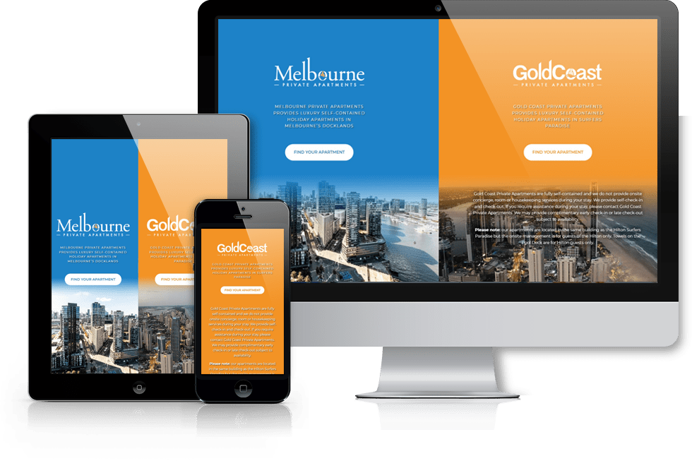 Gold Coast Private Apartments Web Design