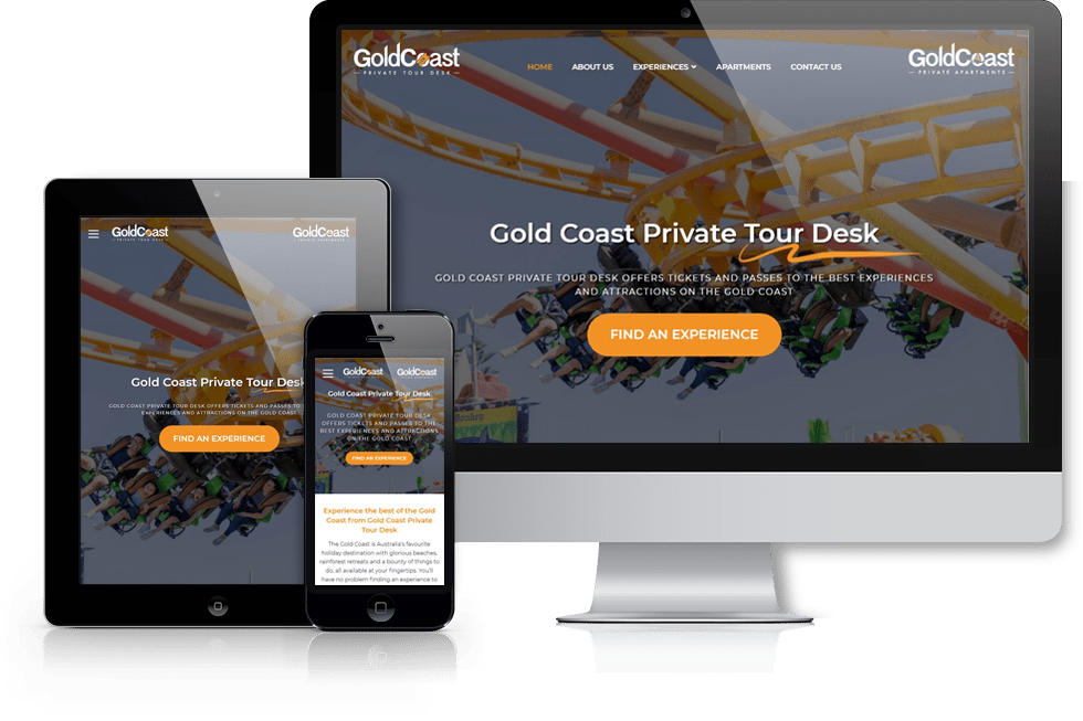 Gold Coast Private Tour Desk web design