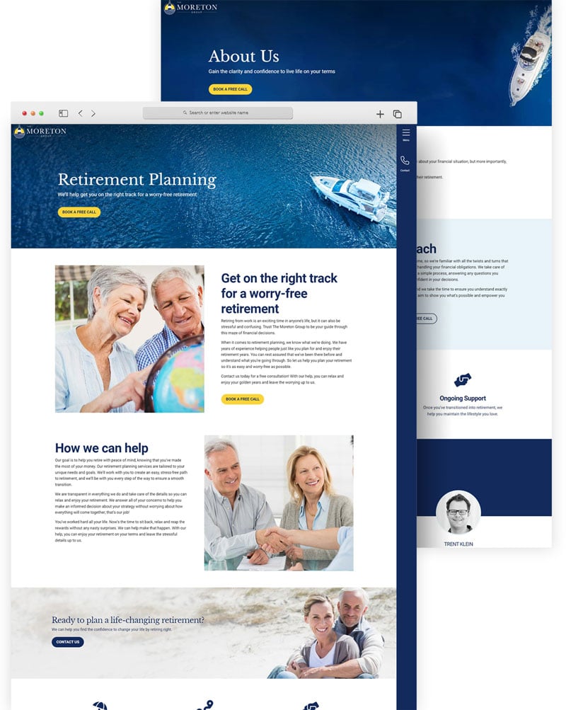 The Moreton Group Website Design