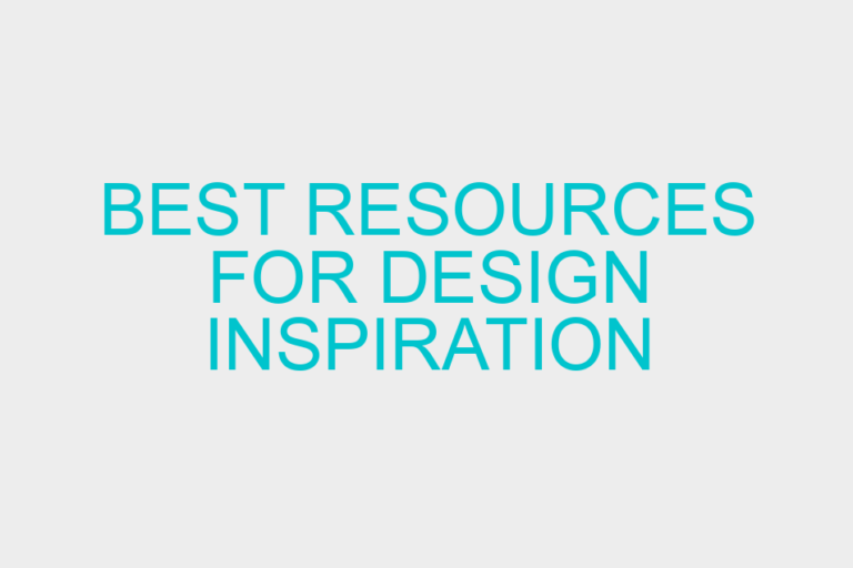 Best Resources for Design Inspiration