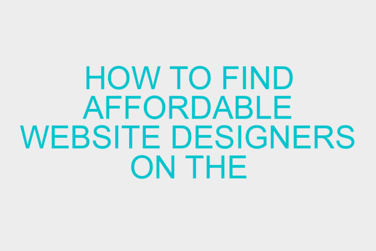 How to Find Affordable Website Designers on the Gold Coast?