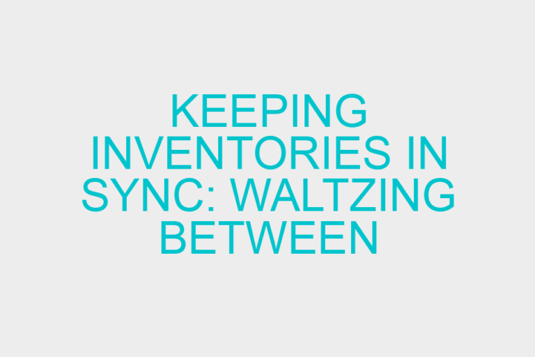 Keeping Inventories in Sync: Waltzing between Brick and Mortar and Online Storefronts