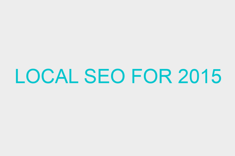 Local SEO for 2015