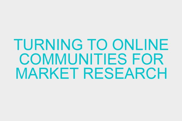 Turning to Online Communities for Market Research