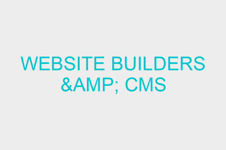 Website Builders & CMS